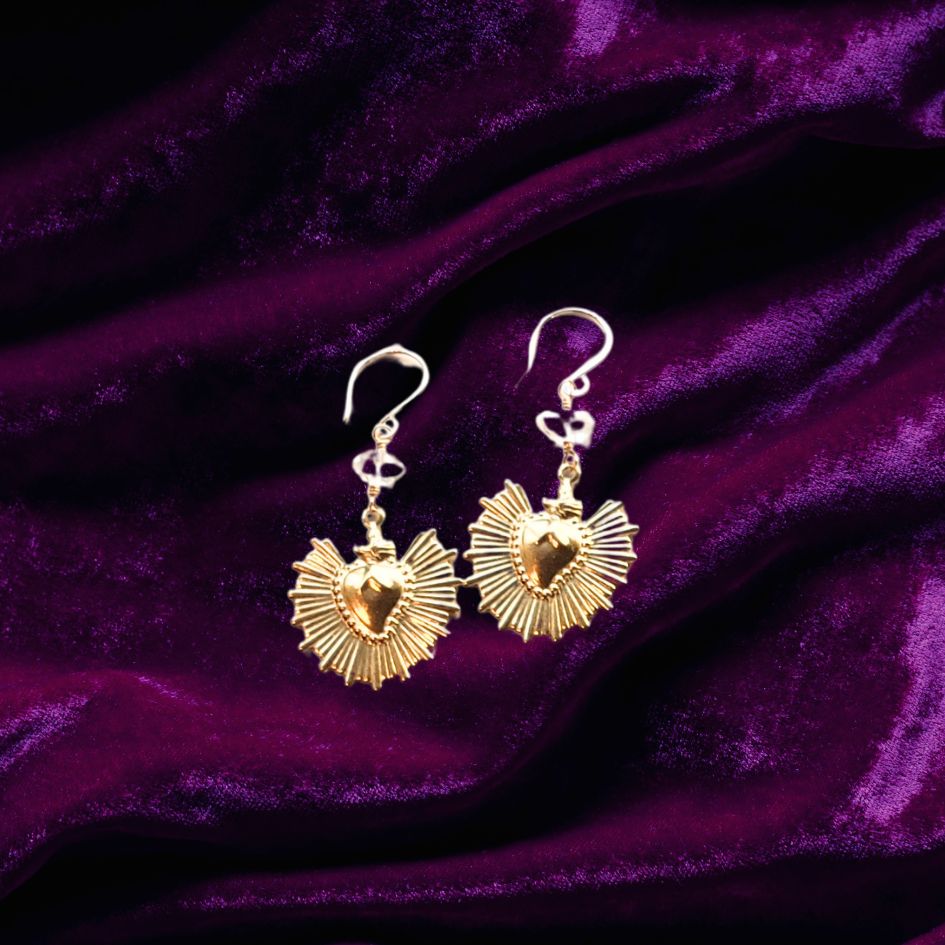 Sacred Heart Earrings Earrings Shop Dreamers of Dreams