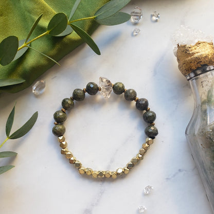 Epidote Diamond Manifestation Bracelet Bracelet Shop Dreamers of Dreams