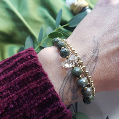 Epidote Diamond Manifestation Bracelet Bracelet Shop Dreamers of Dreams