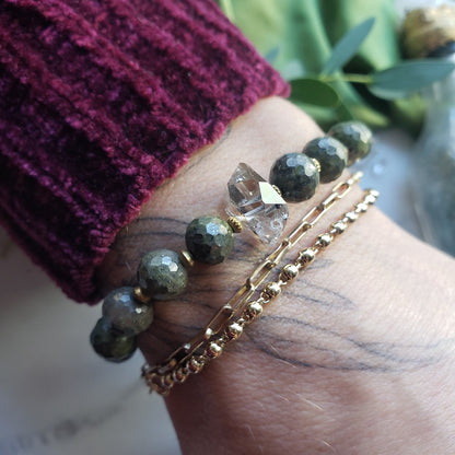 Epidote Diamond Manifestation Bracelet Bracelet Shop Dreamers of Dreams