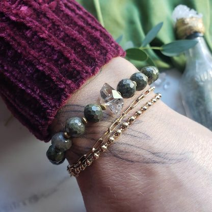 Epidote Diamond Manifestation Bracelet Bracelet Shop Dreamers of Dreams