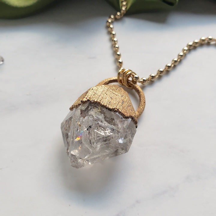 Herkimer Diamond Pendant Necklace Necklace Shop Dreamers of Dreams