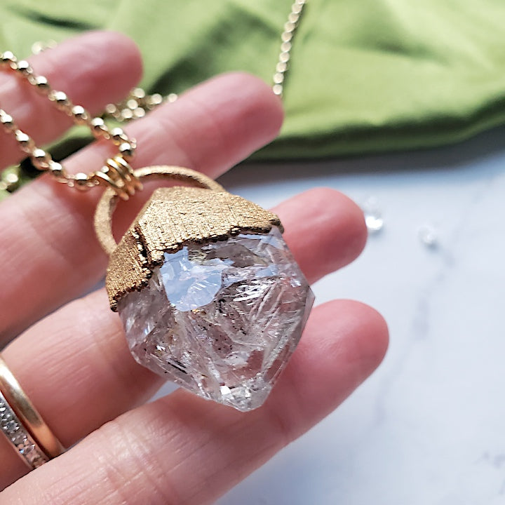 Herkimer Diamond Pendant Necklace Necklace Shop Dreamers of Dreams