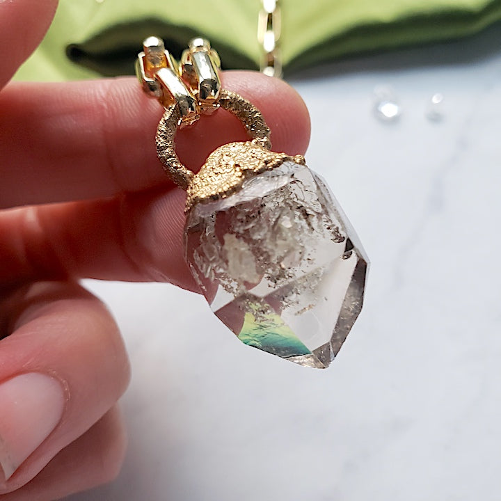 Herkimer Diamond Pendant Necklace Necklace Shop Dreamers of Dreams