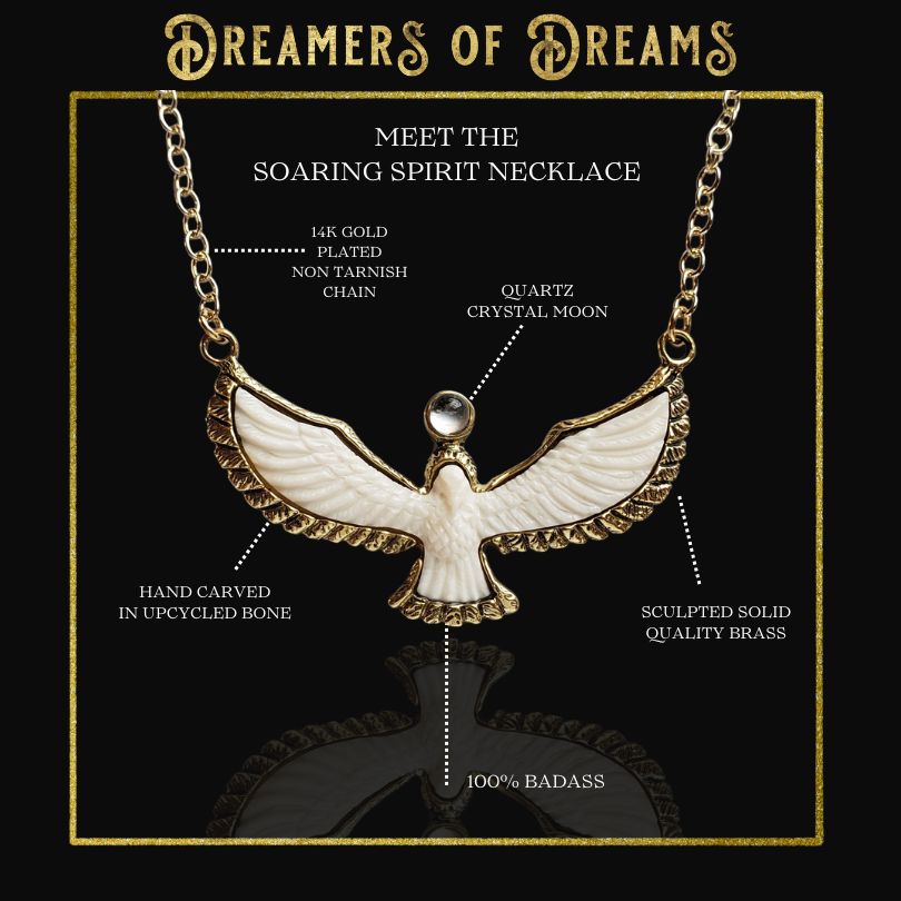 Soaring Spirit Bone Bird Necklace Necklace Shop Dreamers of Dreams