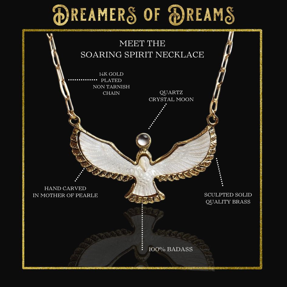 Soaring Spirit Shell Bird Necklace Necklace Shop Dreamers of Dreams