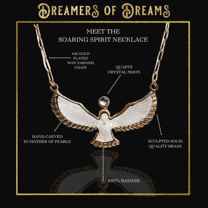 Soaring Spirit Shell Bird Necklace Necklace Shop Dreamers of Dreams