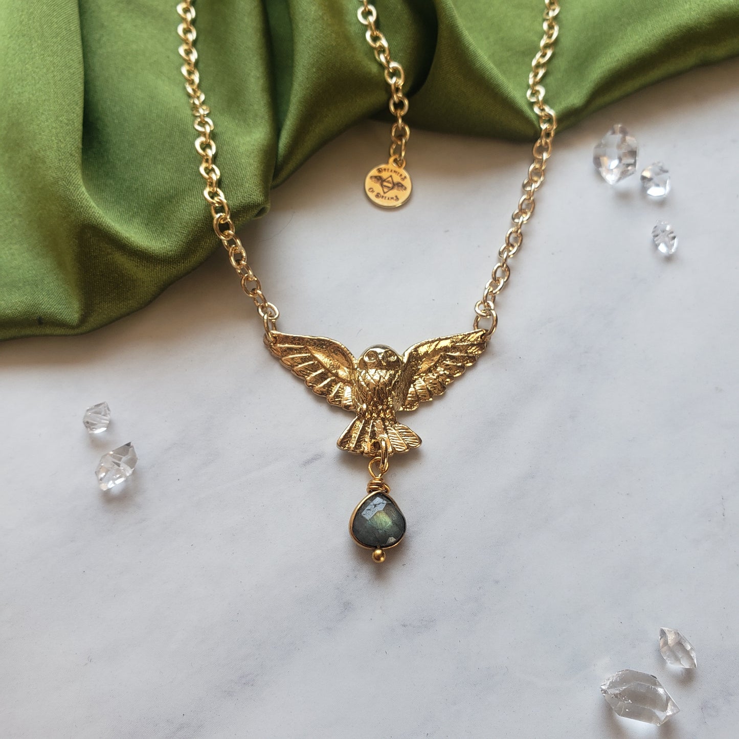 Owl of Intuition Necklace necklace Shop Dreamers of Dreams