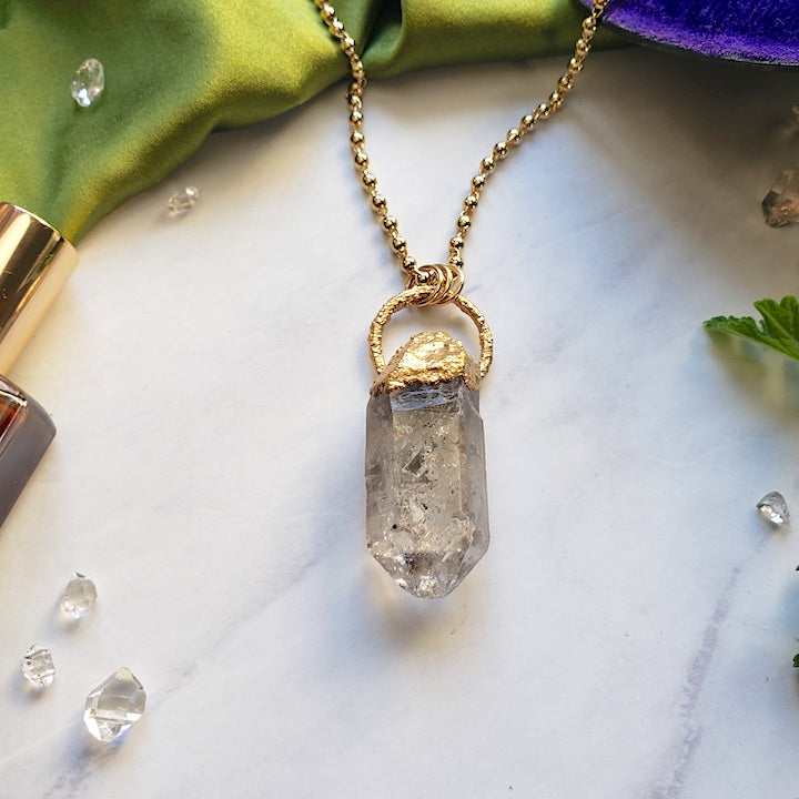 Herkimer Diamond Pendant Necklace Necklace Shop Dreamers of Dreams