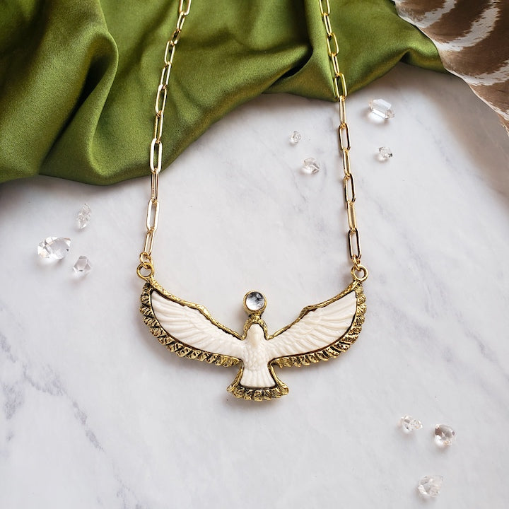 Soaring Spirit Bone Bird Necklace Necklace Shop Dreamers of Dreams