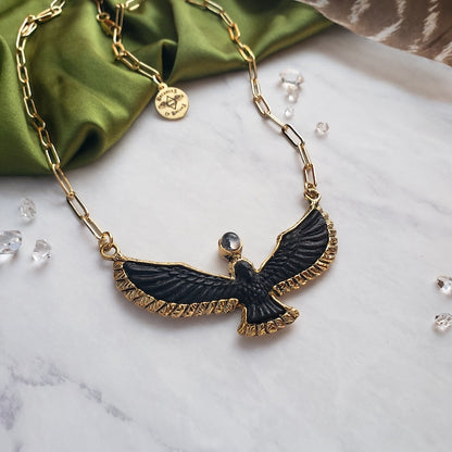 Soaring Spirit Ebony Bird Necklace Necklace Shop Dreamers of Dreams