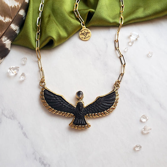 Soaring Spirit Ebony Bird Necklace Necklace Shop Dreamers of Dreams