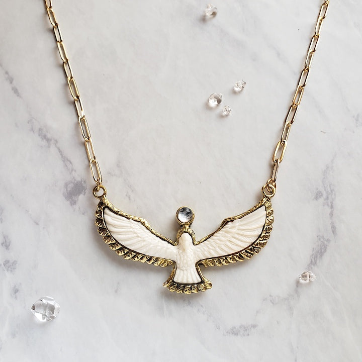 Soaring Spirit Bone Bird Necklace Necklace Shop Dreamers of Dreams