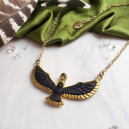 Soaring Spirit Ebony Bird Necklace Necklace Shop Dreamers of Dreams