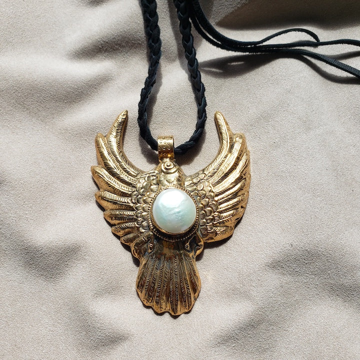 Pearl Thunderbird Necklace Necklace Shop Dreamers of Dreams