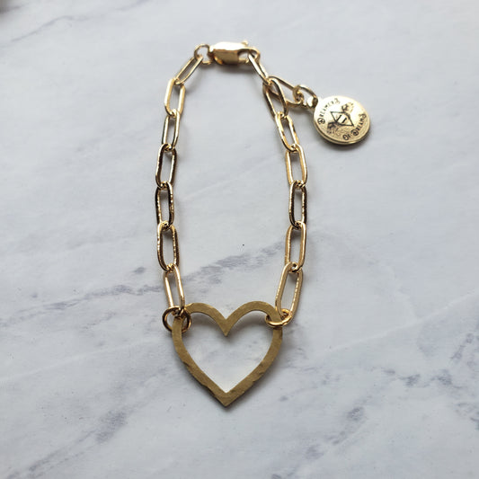 Gold Heart Bracelet Necklace Shop Dreamers of Dreams