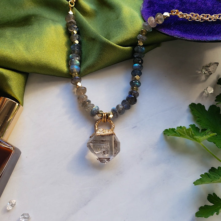 Herkimer Priestess Necklace Necklace Shop Dreamers of Dreams