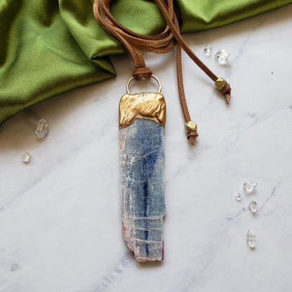 Large Blue Kyanite Necklace Necklace Shop Dreamers of Dreams