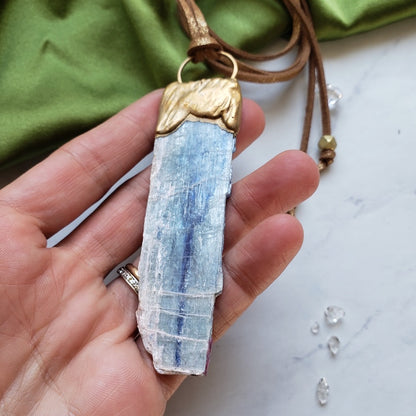 Large Blue Kyanite Necklace Necklace Shop Dreamers of Dreams