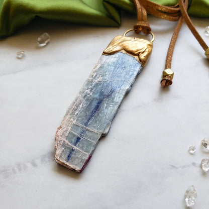 Large Blue Kyanite Necklace Necklace Shop Dreamers of Dreams