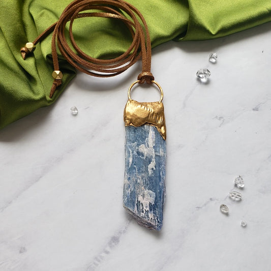Blue Kyanite Power Necklace Necklace Shop Dreamers of Dreams