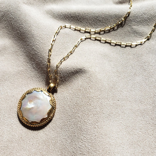 Moonlight Coin Pearl Siren Necklace Necklace Shop Dreamers of Dreams