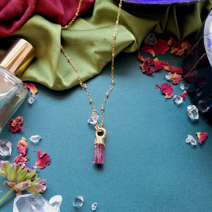 Passion for the Possible | Rubellite Tourmaline Necklace Necklace Shop Dreamers of Dreams