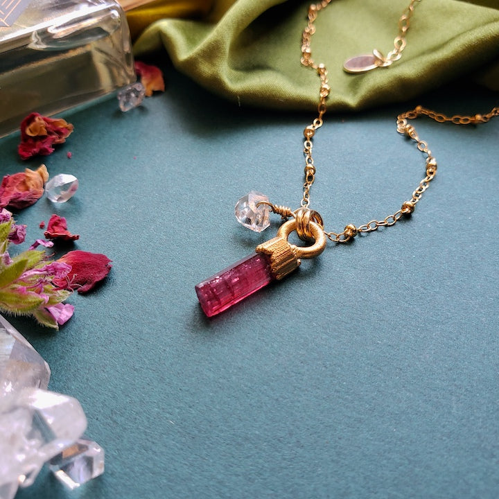 Passion for the Possible | Rubellite Tourmaline Necklace Necklace Shop Dreamers of Dreams