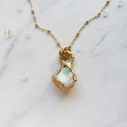 Raw Opal Nugget Necklace Necklace Shop Dreamers of Dreams