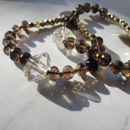 Quartz + Smokey Boundaries Bracelet Bracelet Shop Dreamers of Dreams