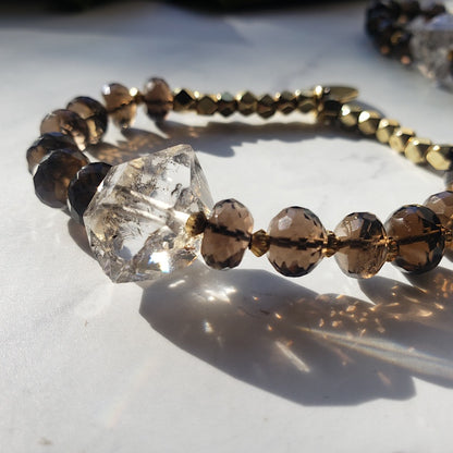 Quartz + Smokey Boundaries Bracelet Bracelet Shop Dreamers of Dreams