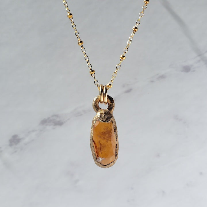 Spessartine Garnet Pendant Necklace Shop Dreamers of Dreams