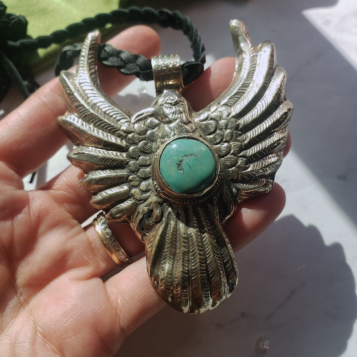 Turquoise Thunderbird Necklace Necklace Shop Dreamers of Dreams