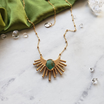 Turquoise Sun Ray Necklace Necklaces Shop Dreamers of Dreams