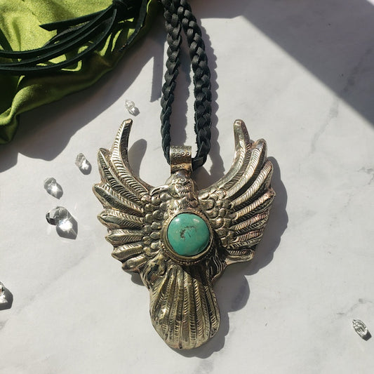 Turquoise Thunderbird Necklace Necklace Shop Dreamers of Dreams