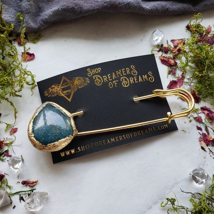 Apatite Shawl Pin Shawl Pin Shop Dreamers of Dreams