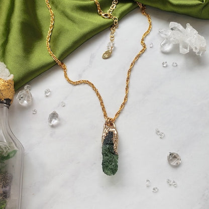 Moldavite Star Dust Necklace Necklace Shop Dreamers of Dreams