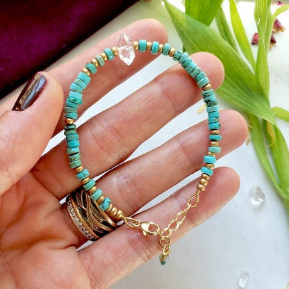 North Star Turquoise Herkimer Bracelet Beaded Bracelet Shop Dreamers of Dreams